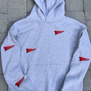 Miami Ohio Flag Tailgating Hoodie Gray